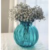 Křišťálová váza Maria modrá, 23x12 cm