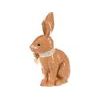 Velikonoční dekorace keramický zajíc hnědý, 19x24x11 cm