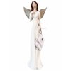 Dekorace figura anděl Lea krémová/zlatá 1ks, 23x9x5 cm