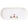 Vianočný porcelánový podnos na cukrovinky Let it Snow 34x15 cm, Easy Life