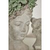 Kameninová váza hlava ženy, 27x18 cm