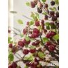 Umělá větvička třešně s červenými plody, 95 cm