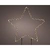 Vánoční dekorace hvězda na zapíchnutí do květináče 110 LED, 60x38 cm