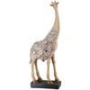 Dekorace figura žirafa Elody hnědá, 6x12,5x35,5 cm