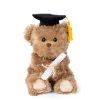 Plyšový medvídek Graduate hnědý, 25 cm