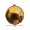 Vianočná plastová ozdoba zlatá, 20 cm