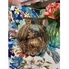 Křišťálová váza Maria kouřovo-fialová, 23x12 cm