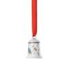 Vánoční porcelánová ozdoba mini zvoneček, Desková hra, Vánoční radovánky 2025, 7 cm, Rosenthal