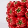 Keramická váza Chakra Pomodoro s rajčaty červená, 52x13 cm