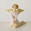 Dekorácia sediaci anjel z Virginie 1ks, 14x11x14 cm