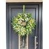 Jarní dekorace věnec na dveře jarní kvítí, 60-65 cm