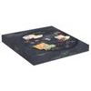 Otočný skleněný servírovací talíř černý Les Fromages v dárkovém balení 32cm, Easy Life