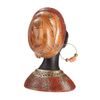 Dekorace figura hlava Afričanka Kiana, 19,5x15,5x23 cm