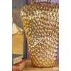 Váza ve tvaru jahody zlatá, 37x 25 cm