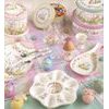 Velikonoční podnos ve tvaru vejce se zajíčky Happy Easter 30x21cm, Easy Life