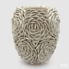 Keramická váza Chakra Conchiglie mušle krémová, 37x32 cm