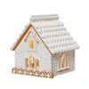 Vánoční dekorace perníkový domeček s LED osvětlením, 19,5x17,5x21 cm
