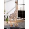 Dekorace figura žirafa Elody hnědá, 6x12,5x35,5 cm