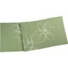 Běhoun na stůl Empress zelený s vyšitými květy 50x150cm, Sander