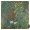 Hedvábný šátek Garden With Sunflowers 52x52cm, Gustav Klimt