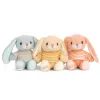 Plyšový zajíček v triku Bouncy Bunny modrý, 15 cm