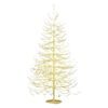 Vánoční dekorace světelný strom 1940 LED zlatý, 180x115 cm