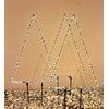Vianočná dekorácia strom na zapichnutie do kvetináča 330 LED 3ks, 60x32x47 cm