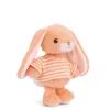 Plyšový zajíček v triku Bouncy Bunny oranžový, 15 cm