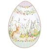 Velikonoční podnos ve tvaru vejce se zajíčky Happy Easter 30x21cm, Easy Life