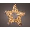 Vánoční dekorace hvězda s 1500 LED, 8x38x38 cm