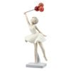 Dekorace figura žena s balónky 1ks, 6,5x9,5x23,5 cm