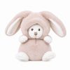 Plyšový medvídek Ziggy Pastelle zajíček světle růžový, 15 cm