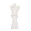 Keramický anjel Vera so svietnikom kremovy, 10x10,5x29 cm