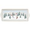 Vianočný porcelánový podnos Chalet 35x15cm, Easy Life