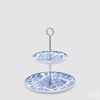 Porcelánový etažér 2-patrový Roayl Blue, 25x23 cm