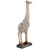 Dekorace figura žirafa Elody hnědá, 6x12,5x35,5 cm