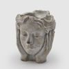 Betónová váza hlava ženy, 24x21 cm