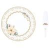 Vianočný servírovací podnos na tortu s lopatkou White Elegance 32cm, Easy Life