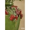 Keramická váza s jahodami Strawberries Amphora zelená, 35x33 cm
