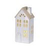 Keramická dekorace domeček s LED osvětlením, 6,8x10,3x20,5cm