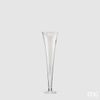 Sklenená váza Imbuto trumpeta číra, 18x18x62 cm