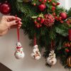 Nostalgic Ornaments vánoční závěsná ozdoby sněhuláci, 3 ks, Villeroy & Boch