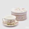 Porcelánový šálek s podšálkem čaj/kávu Blooming Garden, 7x15 cm