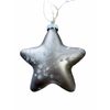 Vánoční skleněná ozdoba hvězda 1ks, 8 cm