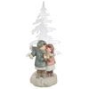 Vánoční figurky dětí u stromu s LED osvětlením, 10x14x31 cm