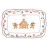 Vianočný porcelánový podnos s perníkmi Sweet Christmas 35x23cm, Easy Life