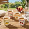 Porcelánové šálky na espresso 4ks Fruit Mania 100ml, Easy Life