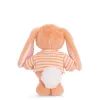 Plyšový zajíček v triku Bouncy Bunny oranžový, 15 cm