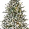 Vánoční umělý zasněžený strom borovice Allison 560 LED, 152x240 cm