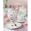 Porcelánová sada šálek s podšálkem na espresso 2ks Fancy Garden 120ml, Easy Life